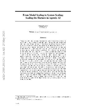 PDF preview for From Model Scaling to System Scaling: Scaling the Harness in Agentic AI