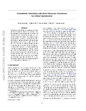 PDF preview for Probabilistic Smoothing with Ratio-Monotone Transforms for Global Optimization