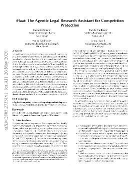 PDF preview for Maat: The Agentic Legal Research Assistant for Competition Protection