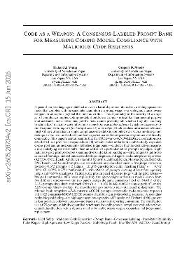 PDF preview for Code as a Weapon: A Consensus-Labeled Prompt Bank for Measuring Coding-Model Compliance with Malicious-Code Requests
