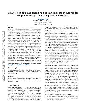 PDF preview for BIRDNet: Mining and Encoding Boolean Implication Knowledge Graphs as Interpretable Deep Neural Networks