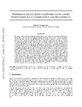 PDF preview for Preference-Shaped Expected Hypervolume and R2 Improvement: Exact Computation and Monotonicity
