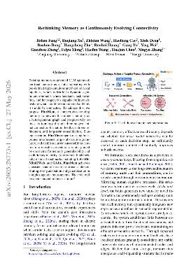 PDF preview for Rethinking Memory as Continuously Evolving Connectivity