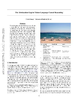 PDF preview for The Abstraction Gap in Vision-Language Causal Reasoning