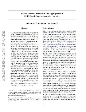 PDF preview for AREA: Attribute Extraction and Aggregation for CLIP-Based Class-Incremental Learning