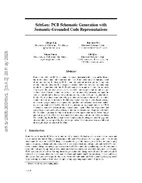 PDF preview for SchGen: PCB Schematic Generation with Semantic-Grounded Code Representations