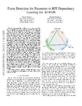 PDF preview for Event Detection for Parameter-to-KPI Dependency Learning for AI-RAN
