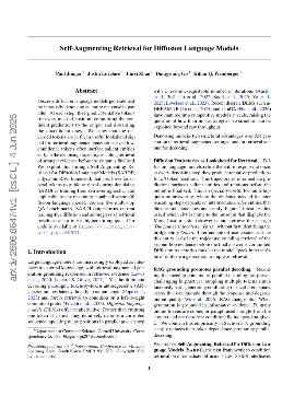 PDF preview for Self-Augmenting Retrieval for Diffusion Language Models