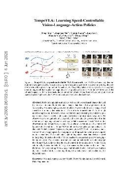 PDF preview for TempoVLA: Learning Speed-Controllable Vision-Language-Action Policies