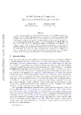 PDF preview for Agentic System as Compressor: Quantifying System Intelligence in Bits