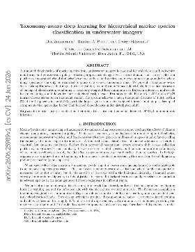 PDF preview for Taxonomy-aware deep learning for hierarchical marine species classification in underwater imagery
