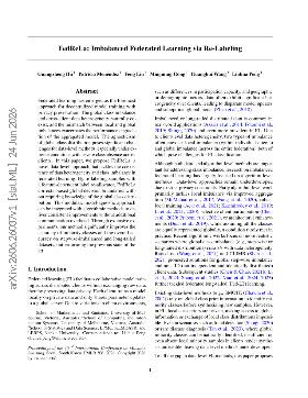 PDF preview for FedReLa: Imbalanced Federated Learning via Re-Labeling