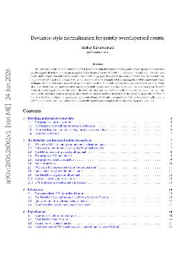 PDF preview for Deviance-style normalization for jointly overdispersed counts