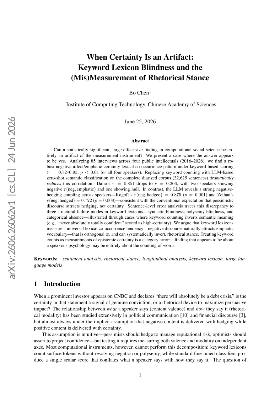 PDF preview for When Certainty Is an Artifact: Keyword Lexicon Blindness and the (Mis)Measurement of Rhetorical Stance