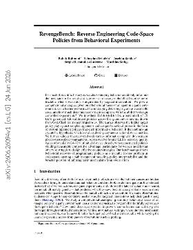 PDF preview for RevengeBench: Reverse Engineering Code-Space Policies from Behavioral Experiments