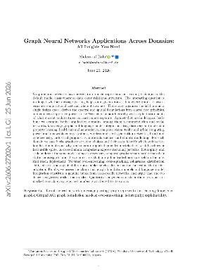 PDF preview for Graph Neural Networks Applications Across Domains: All Insights You Need