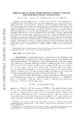 PDF preview for Hierarchical Muon: Tiled Newton-Schulz Updates for Efficient Muon Optimization