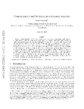 PDF preview for Compositionality and the lexicon in evolutionary semantics
