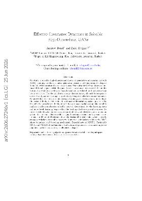 PDF preview for Effective Covariance Dynamics in Solvable High-Dimensional GANs