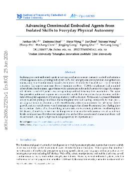 PDF preview for Advancing Omnimodal Embodied Agents from Isolated Skills to Everyday Physical Autonomy