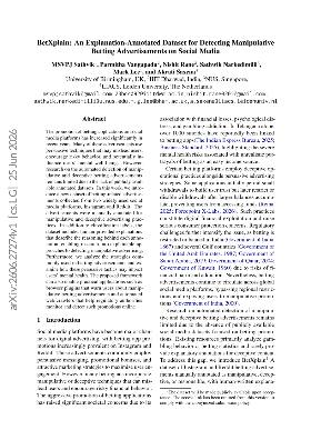 PDF preview for BetXplain: An Explanation-Annotated Dataset for Detecting Manipulative Betting Advertisements on Social Media