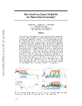 PDF preview for How Good Can Linear Models Be for Time-Series Forecasting?