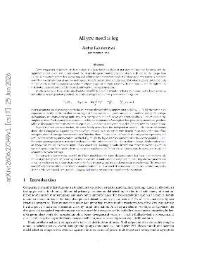 PDF preview for All you need is log