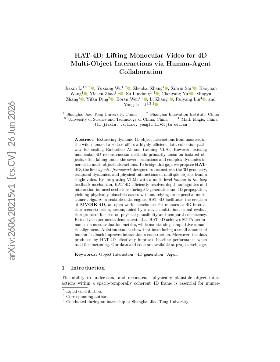 PDF preview for HAT-4D: Lifting Monocular Video for 4D Multi-Object Interactions via Human-Agent Collaboration
