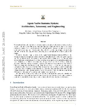 PDF preview for Agent-Native Immune System: Architecture, Taxonomy, and Engineering