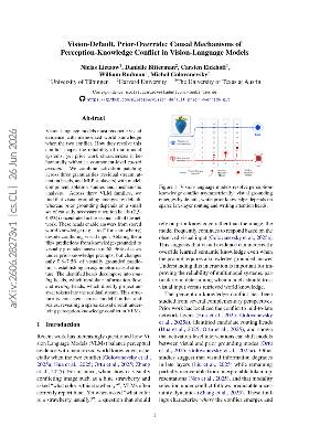 PDF preview for Vision-Default, Prior-Override: Causal Mechanisms of Perception-Knowledge Conflict in Vision-Language Models