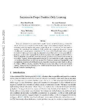 PDF preview for Surprises in Proper Positive-Only Learning