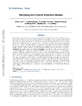 PDF preview for Morphing into Hybrid Attention Models