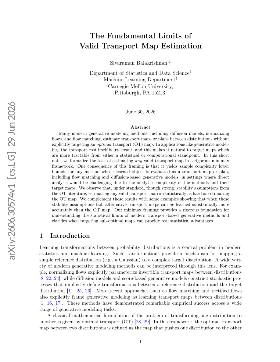 PDF preview for The Fundamental Limits of Valid Transport Map Estimation