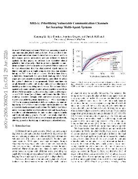 PDF preview for MESA: Prioritizing Vulnerable Communication Channels for Securing Multi-Agent Systems