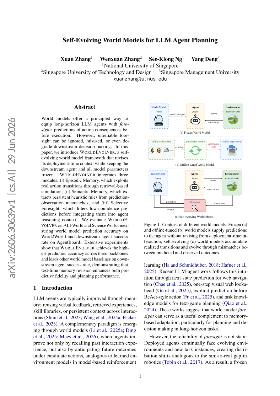 PDF preview for Self-Evolving World Models for LLM Agent Planning