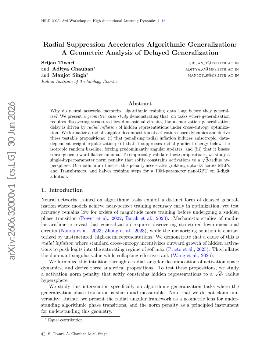 PDF preview for Radial Suppression Accelerates Algorithmic Generalization: A Geometric Analysis of Delayed Generalization