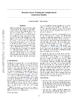 PDF preview for Decision-Aware Training for Sample-Based Generative Models