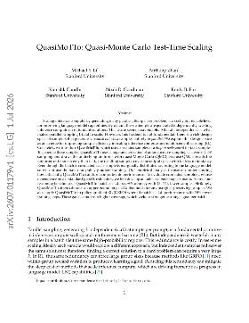 PDF preview for QuasiMoTTo: Quasi-Monte Carlo Test-Time Scaling