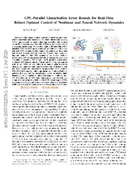 PDF preview for GPU-Parallel Linearization Error Bounds for Real-Time Robust Optimal Control of Nonlinear and Neural Network Dynamics