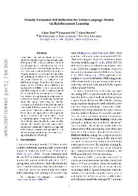 PDF preview for Visually Grounded Self-Reflection for Vision-Language Models via Reinforcement Learning