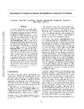 PDF preview for Reasoning LLM Improves Speaker Recognition in Long-form TV Dramas