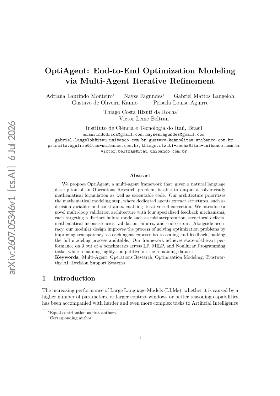 PDF preview for OptiAgent: End-to-End Optimization Modeling via Multi-Agent Iterative Refinement