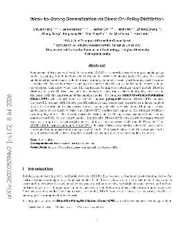 PDF preview for Weak-to-Strong Generalization via Direct On-Policy Distillation