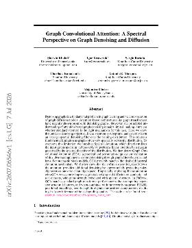 PDF preview for Graph Convolutional Attention: A Spectral Perspective on Graph Denoising and Diffusion