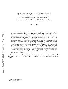 PDF preview for QCNN with Rough Path Signature Kernels