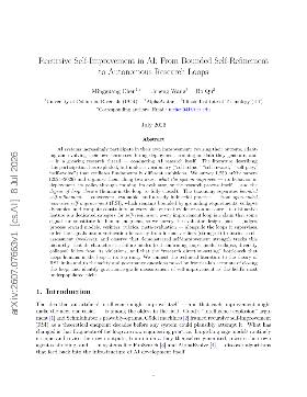 PDF preview for Recursive Self-Improvement in AI: From Bounded Self-Refinement to Autonomous Research Loops