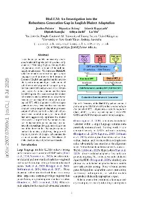 PDF preview for DiaLLM: An Investigation into the Robustness-Generation Gap in English Dialect Adaptation