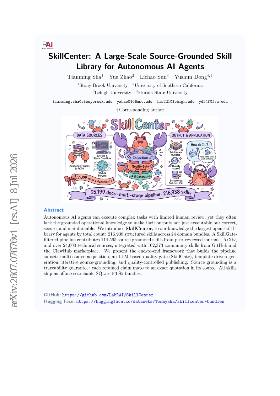 PDF preview for SkillCenter: A Large-Scale Source-Grounded Skill Library for Autonomous AI Agents