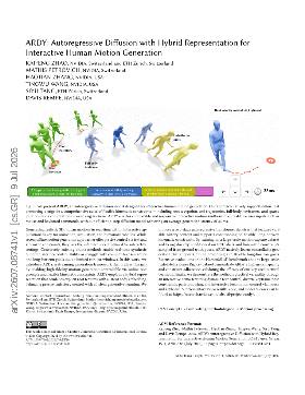 PDF preview for ARDY: Autoregressive Diffusion with Hybrid Representation for Interactive Human Motion Generation