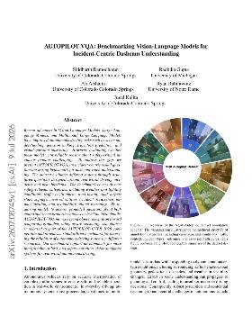 PDF preview for AUTOPILOT VQA: Benchmarking Vision-Language Models for Incident-Centric Dashcam Understanding